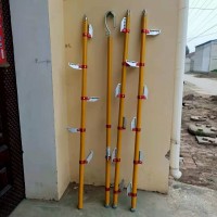 帶電作業(yè)單柱爬梯便攜絕緣蜈蚣梯玻璃鋼折疊掛梯電力施工單鉤梯子