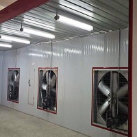 打磨底漆面漆晾干房，一系列噴漆房