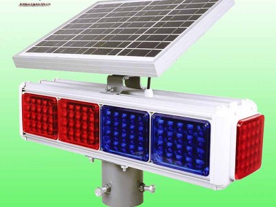 太陽能十燈爆閃燈 四面爆閃警示燈側面1燈交通設施廠家